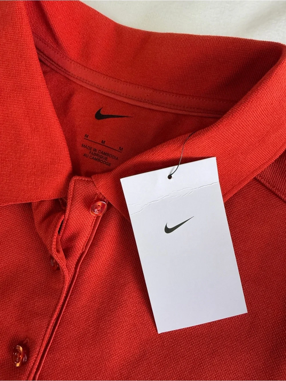 Nike Women's Golf Polo Dress w Pockets Medium Dragon Orange IF8522-626